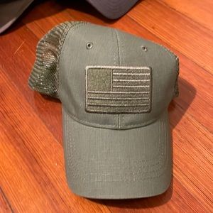 Highland a tactical Green US Flag trucker SnapBack